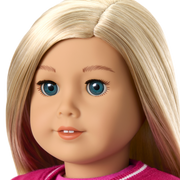 Truly Me™ 18-inch Doll #100 with straight layered blonde hair F4