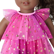 Pink Party-Ready Dress for 18-inch Dolls V5
