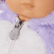 Lovable Lavender Bear One-Piece Outfit for Bitty Baby® Dolls I3