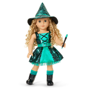 Witchy Webs Costume for 18-inch Dolls M1