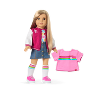 Truly Me™ 18-inch Doll #131 with straight blonde hair K5
