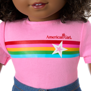 Truly Me™ 18-inch Doll #112 with curly dark-brown hair F2