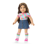 Truly Me™ 18-inch Doll #126 with wavy brown hair X7