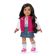 Truly Me™ 18-inch Doll #108 with curly black-brown hair F8