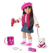 Truly Me™ 18-inch Doll #130 with straight black-brown hair Y1