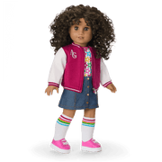 Truly Me™ 18-inch Doll #132 with curly dark-brown hair S5