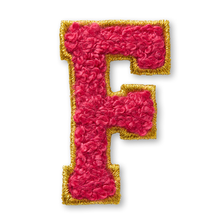 AG™ Letter F Stick-On Patch T7