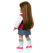 Truly Me™ 18-inch Doll #122 with straight dark-brown hair T3