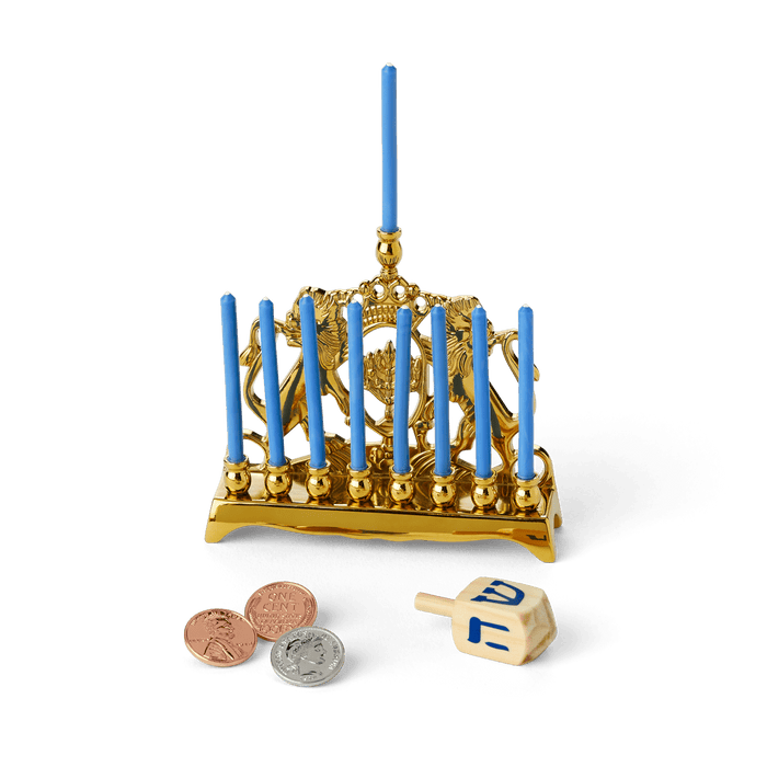 Rebecca’s™ Menorah & Dreidel Set for 18-inch Dolls (Historical Characters) J1