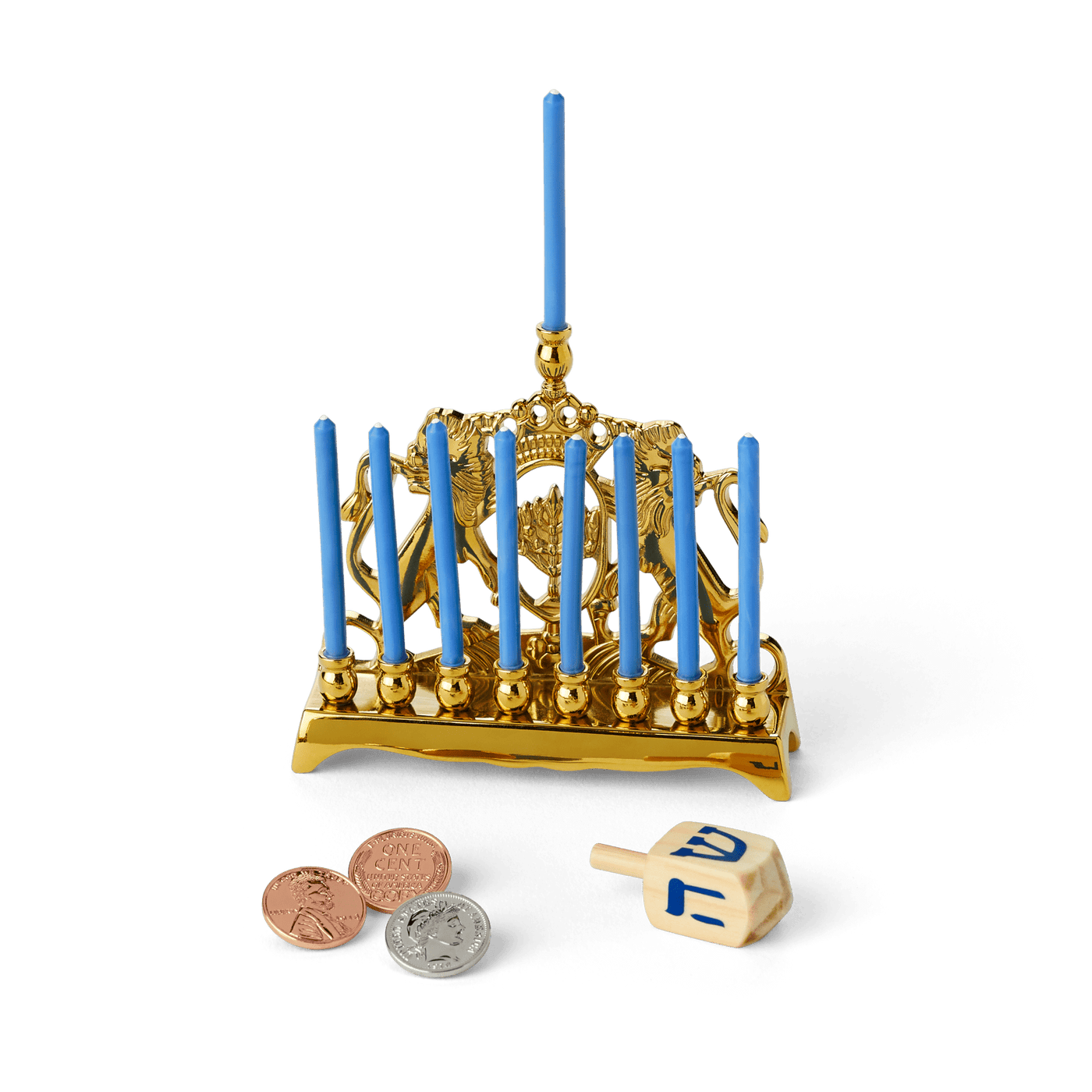Rebecca’s™ Menorah & Dreidel Set for 18-inch Dolls (Historical Characters) K0