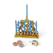 Rebecca’s™ Menorah & Dreidel Set for 18-inch Dolls (Historical Characters) K0