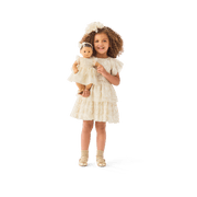 American Girl® x Janie and Jack Sparkly Cream Celebration Dress for Little Girls & Girls D0