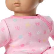 Bitty Baby® Doll #5 with dark-brown hair in Pastel Pink X9