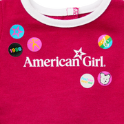 Matching AG™ Grin Pins Ringer Tee Set for Girls & 18-inch Dolls M2