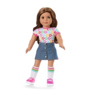 Truly Me™ 18-inch Doll #117 with wavy dark-brown hair P0