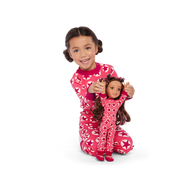 American Girl® x Hanna Andersson Berry Bright Stars Pajamas for 14.5-inch Dolls O0