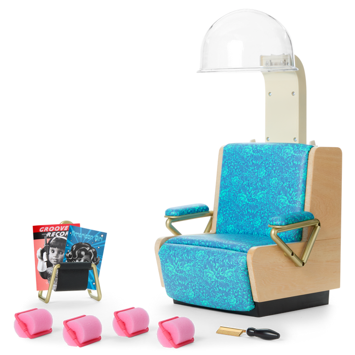 Melody’s™ Salon Chair & Accessories for 18-inch Dolls (Historical Characters) L1