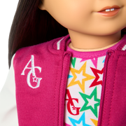 Truly Me™ 18-inch Doll #130 with straight black-brown hair Y1