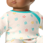 Bitty Baby® Doll #1 with black hair in Pastel Blue G4