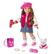 Truly Me™ 18-inch Doll #118 with curly caramel hair Z8