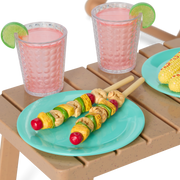Raquel's™ Beach Chairs & Barbecue Set for 18-inch Dolls (Girl of the Year™ 2026) D7
