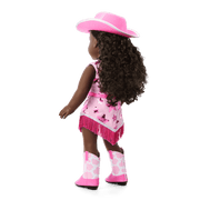 Glam Pink Cowgirl Outfit for 18-inch Dolls K1