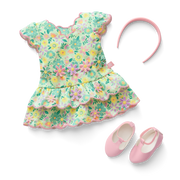 Pastel Petals Dress for 18-inch Dolls Q5