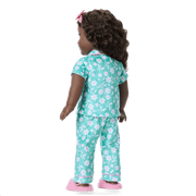 Flower Fun PJs for 18-inch Dolls U0