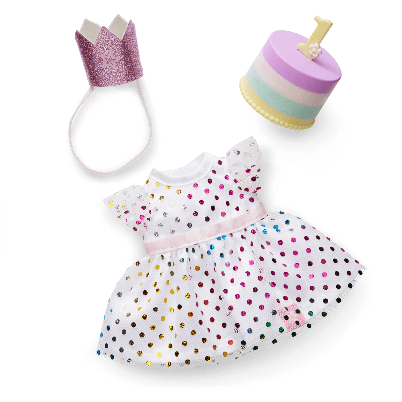 Little Bitty Baby™ First Birthday Celebration Set for 7.75-inch Dolls V8