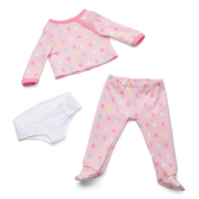 Bitty Baby® Doll #2 with brown hair in Pastel Pink Z8