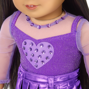 February Amethyst Bliss Outfit for 18-inch Dolls Q6