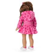 Pink Hearts Hoodie Dress for 18-inch Dolls G2