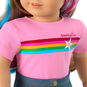 Truly Me™ 18-inch Doll #101 with wavy caramel hair S8