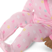 Bitty Baby® Doll #1 with black hair in Pastel Pink J2