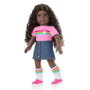 Truly Me™ 18-inch Doll #127 with curly dark-brown hair P5