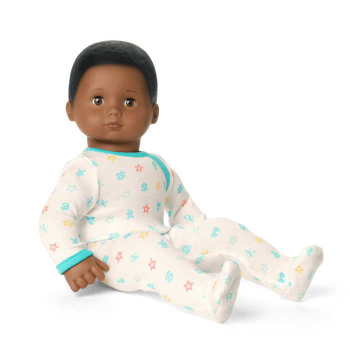 Bitty Baby® Doll #1 with black hair in Pastel Blue G4