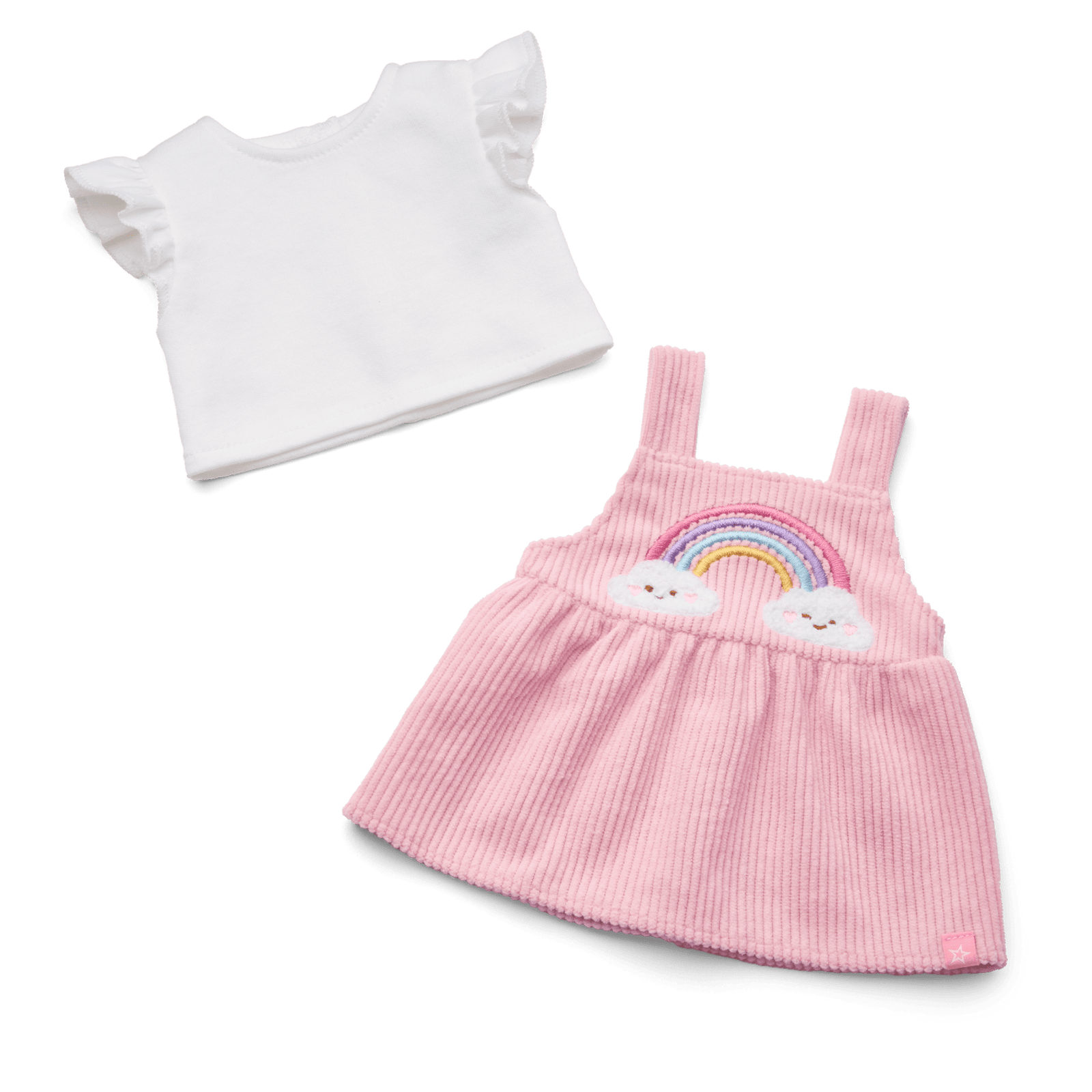 Rainbow Corduroy Outfit for Bitty Baby® Dolls Q3