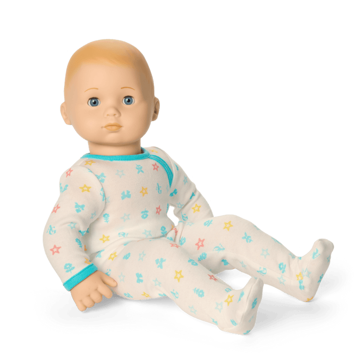 Bitty Baby® Doll #3 with blonde hair in Pastel Blue H7