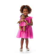 Pink Party-Ready Dress for Little Girls (Bitty Baby®) X5
