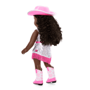 Glam Pink Cowgirl Outfit for 18-inch Dolls K1
