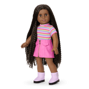 Long Hair Looks™ by Truly Me™ 18-inch Doll #135 & hair accessories O3