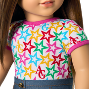 Truly Me™ 18-inch Doll #107 with straight brown hair T5