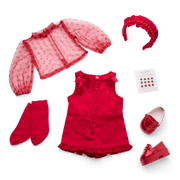 January Garnet Glam Outfit for 18-inch Dolls Z9