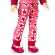 American Girl® x Hanna Andersson Berry Bright Stars Pajamas for 14.5-inch Dolls O0