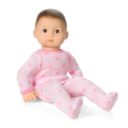Bitty Baby® Doll #2 with brown hair in Pastel Pink Z8
