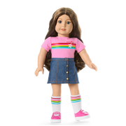 Truly Me™ 18-inch Doll #126 with wavy brown hair X7