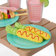 Raquel's™ Beach Chairs & Barbecue Set for 18-inch Dolls (Girl of the Year™ 2026) D7
