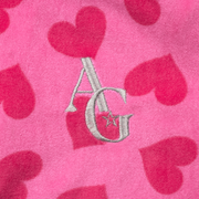 Pink Hearts Hoodie Dress for Girls V5