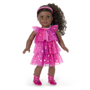Pink Party-Ready Dress for 18-inch Dolls V5