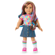 Truly Me™ 18-inch Doll #101 with wavy caramel hair S8
